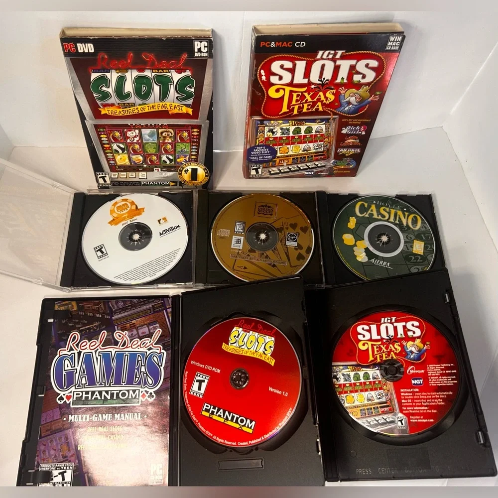 PC Game Casino Lot (5 Games) Including 2007 World Series Of Poker, SLOTS & More